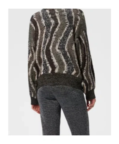 Missoni Boxy Cardigan With Buttons And Wave Pattern In Black