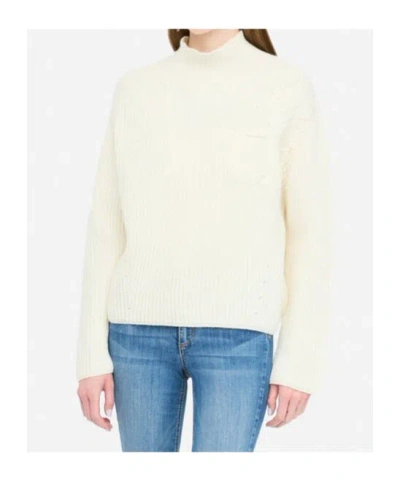 Liu •jo Liu Jo Ribbed Knit High Neck In Neutral