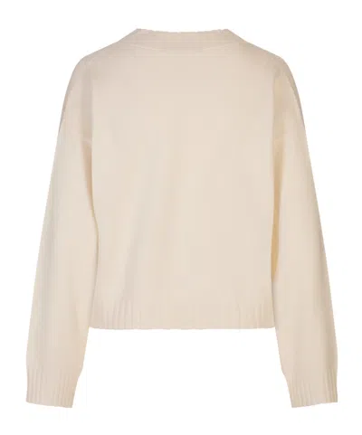 Fabiana Filippi V-neck Sweater In Neutral