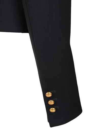 P.a.r.o.s.h Liliuxy Button-fastening Cropped Jacket In Black