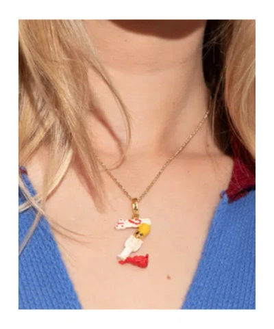 Marni Alphabet Pendant In Multi