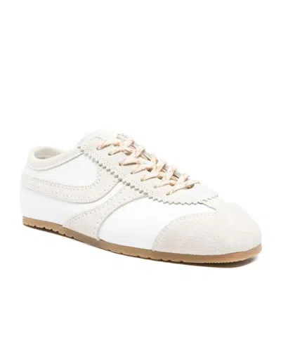 Dries Van Noten Leather Sneaker In White