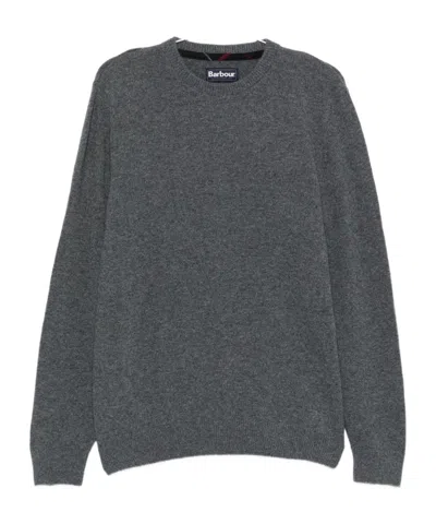 Barbour Wool Crewneck Sweater In Gray In Gray