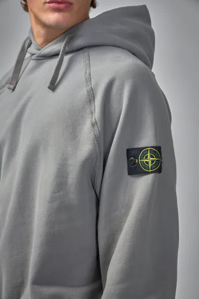 Stone Island Oversized Fit Hoodie Sweater In Gray