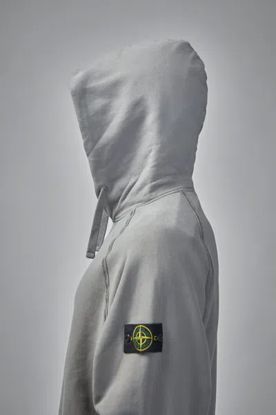 Stone Island Oversized Fit Hoodie Sweater In Gray