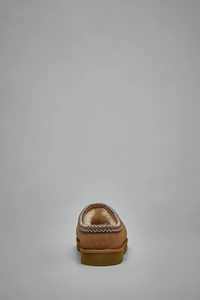 Ugg Soft Suede Slip-on Loafers With Zigzag Stitch Detail In Brown