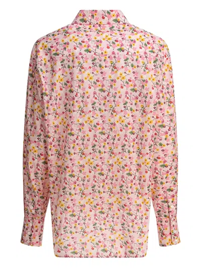Ines De La Fressange Floral Pattern Long-sleeve Shirt In Pink