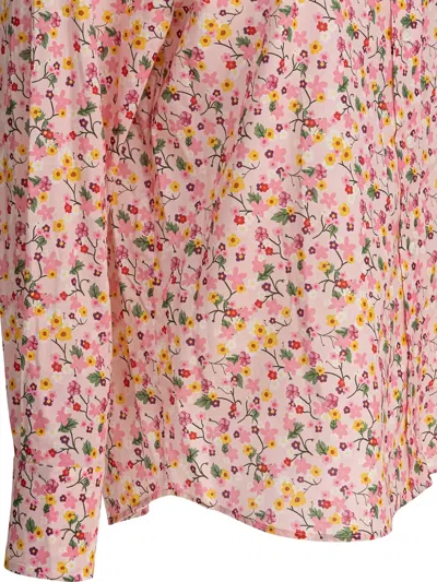 Ines De La Fressange Floral Pattern Long-sleeve Shirt In Pink