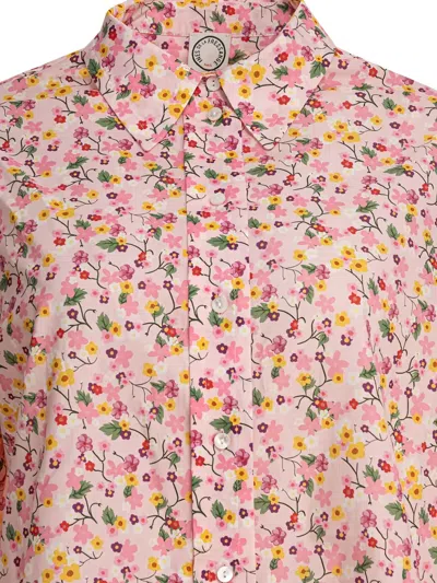 Ines De La Fressange Floral Pattern Long-sleeve Shirt In Pink