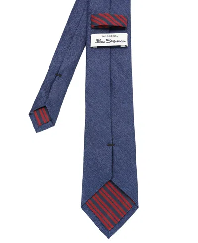 Ben Sherman Men's Solid Silk Tie In Blue