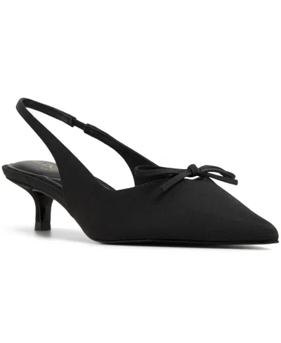 Aldo Women's Azizza Sling-back Bow Kitten Heel Pumps In Black