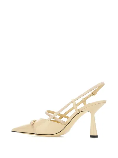 Jimmy Choo Danica Slingback Pointed-toe Heeled Pumps In Neutral