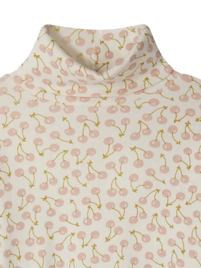 Bonpoint Organic Cotton Cherry Rollneck Sweater In Neutral