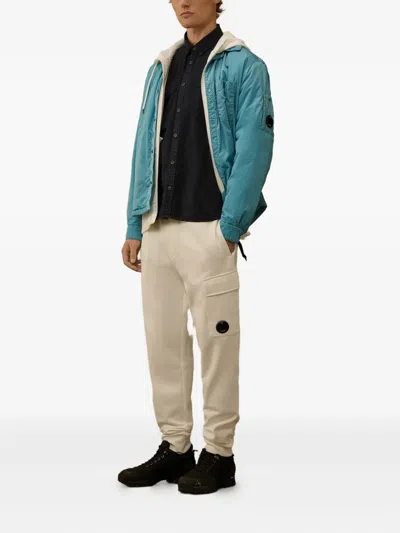 C.p. Company Organic Gabardine Lens Shirt In Black