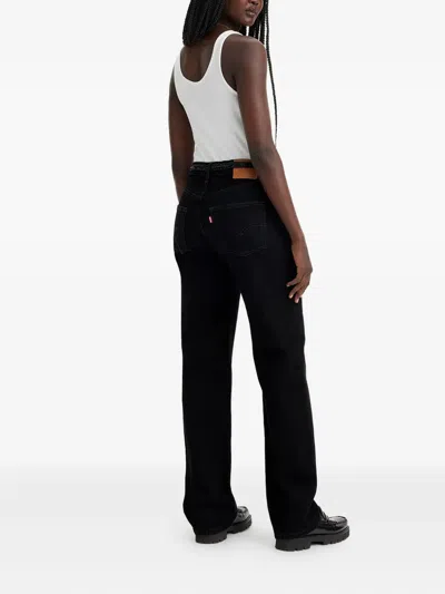 Levi's 501 Original Crop Jeans In Black