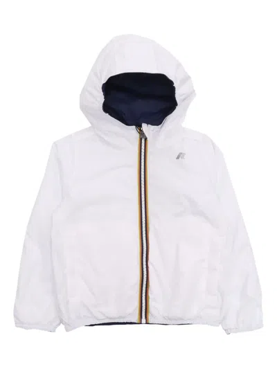 K-way Jake Hooded Zip-front Jacket In Blue