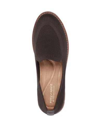 Easy Spirit Women's Valina Knit Easy-on Flat Loafers In Brown