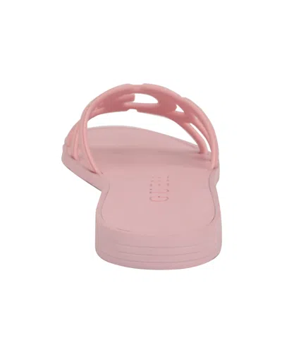 Guess Elyho Jelly Slide Sandal In Pink