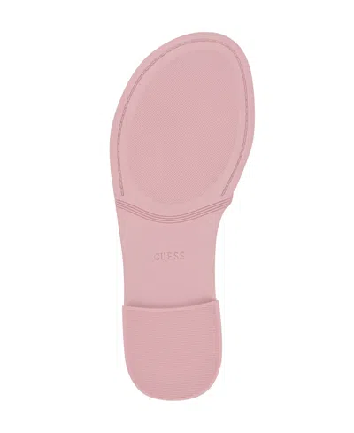 Guess Elyho Jelly Slide Sandal In Pink