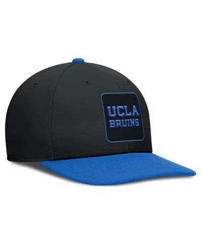 Jordan Men's Black/blue Ucla Bruins 2025 Sideline Campus Pro Local Snapback Hat In Black