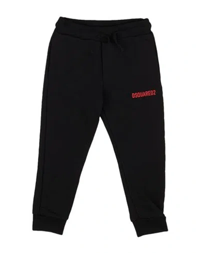 Dsquared2 Toddler Boy Pants Black Size 4 Cotton In Black