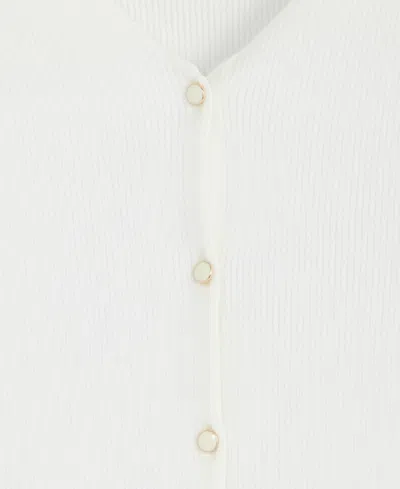 On 34th Women's V-neck Button-front Cardigan, Exclusively At Macy's In White