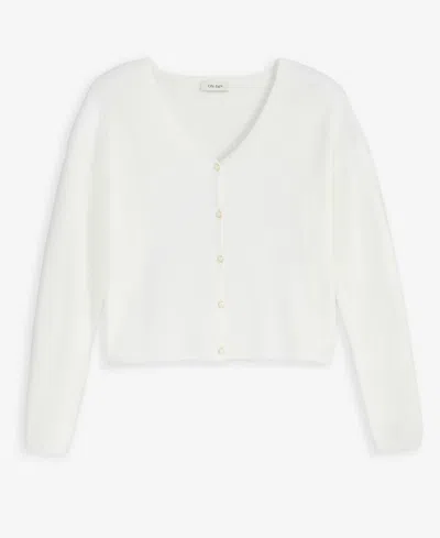 On 34th Women's V-neck Button-front Cardigan, Exclusively At Macy's In White