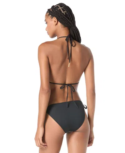 Vince Camuto Women's Sequin Embellished Triangle Bikini Top In Gray