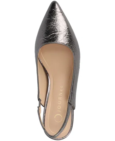 Journee Collection Paulina Womens Pointed Kitten Heel Pumps In Multi