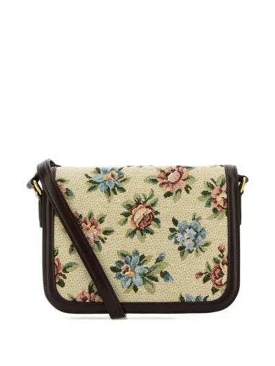 Valentino Borsa A Tracolla 9to5 In Jacquard Ricamato  Donna In White
