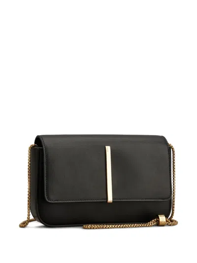 Tod's Di Folio Mini Leather Crossbody Bag In Black