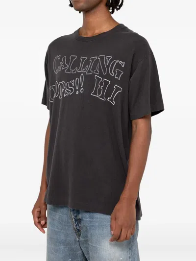 Kamiya Calling Printed Graphic T-shirt In Gray