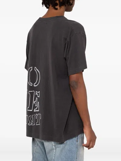 Kamiya Calling Printed Graphic T-shirt In Gray