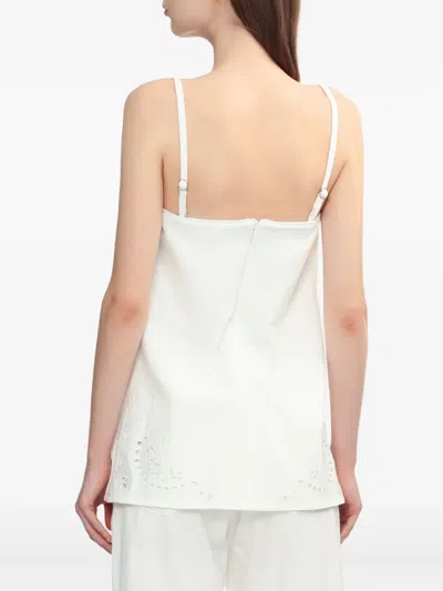 Rag & Bone Ultra Featherweight Aurora Strapless Top White Eyelet In White