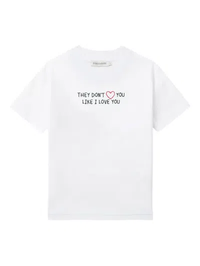 Joshua Sanders Text-print T-shirt In White