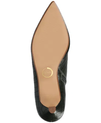 Journee Collection Women's Arely Kitten Heel Pointed Toe Dress Booties In Green