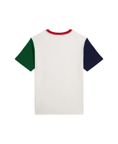 Polo Ralph Lauren Logo Cotton Jersey T-shirt In White