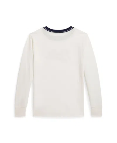 Polo Ralph Lauren Ralph Lauren Logo Cotton Long-sleeve Tee In White
