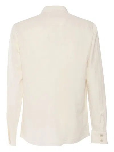 Aspesi Relaxed Fit Button-up Shirt With Two Chest Pockets In Neutral