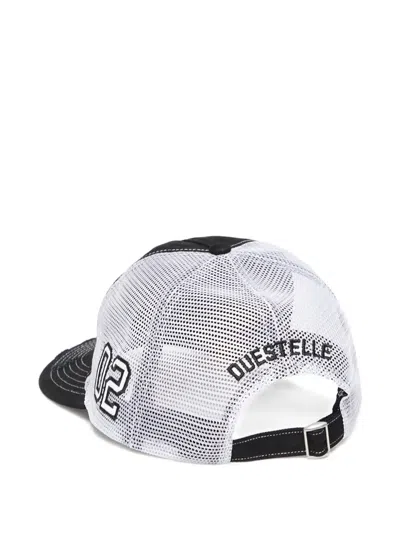 Twojeys Distressed-mesh Trucker Cap In Black