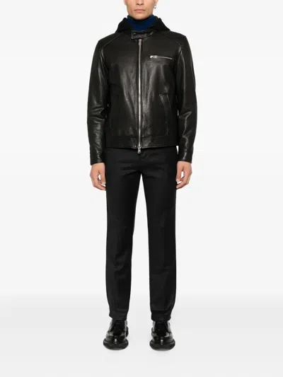 Dondup Wool-blend Trousers In Black