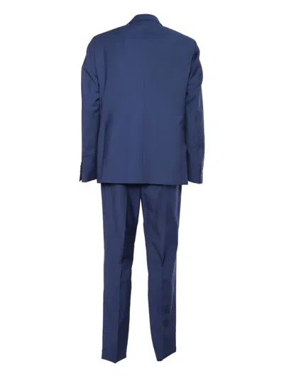 Brera Single-breasted Patch-pocket Suit In Blue