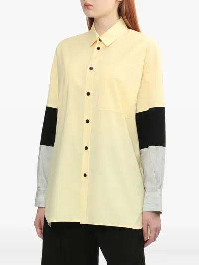 Enföld Panelled Shirt In Nude