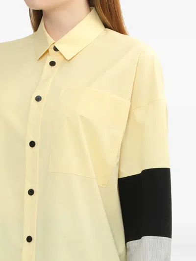 Enföld Panelled Shirt In Nude