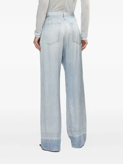 Rag & Bone Phoebe Drawstring Trousers In Blue