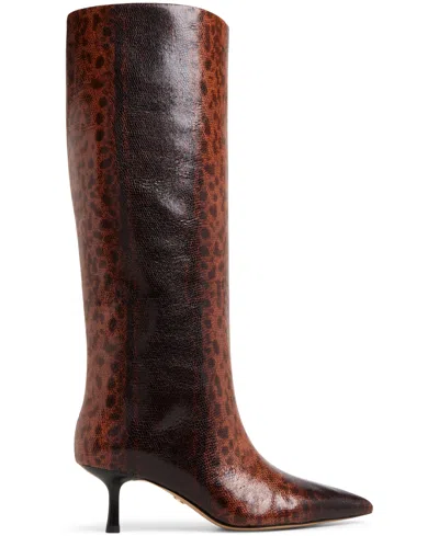 Aldo Women's Selora Knee-high Kitten-heel Dress Boots In Brown