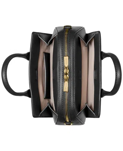 Michael Kors Laila Extra-small Leather Crossbody Bag In Black