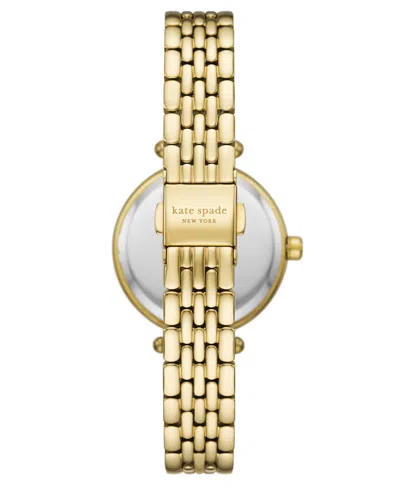 Kate Spade Gracie Round Watch In Gold
