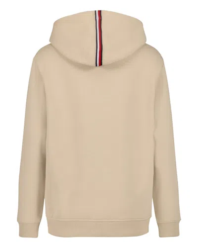 Tommy Hilfiger Big Boys Soft Essential Logo Embroidered Fleece Hoodie In Brown