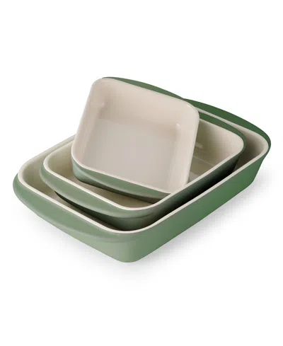Tramontina Mae Porcelain Enameled 3-pc. Bakeware Set In Green